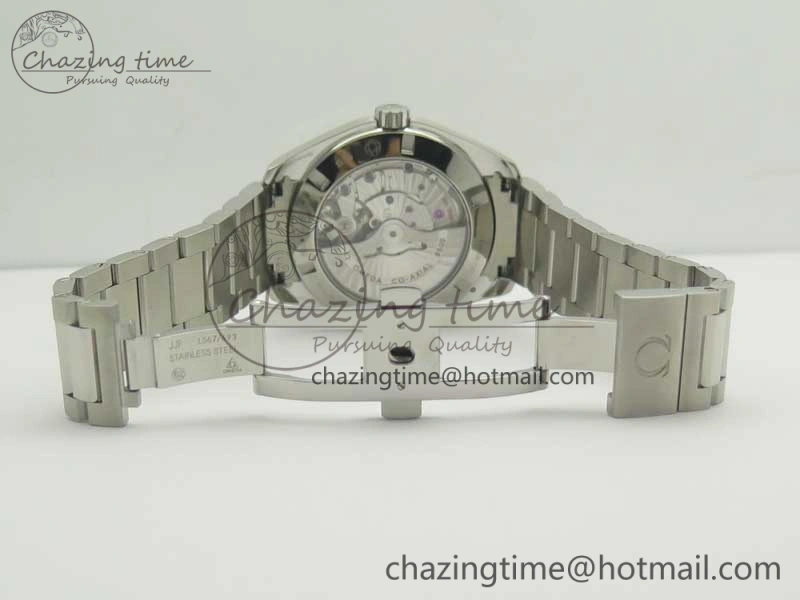 Packable Aqua Terra 150M SS VSF 1:1 Best Edition Black Wave Textured Dial RG Hand on SS Bracelet A8500 Super Clone 8032