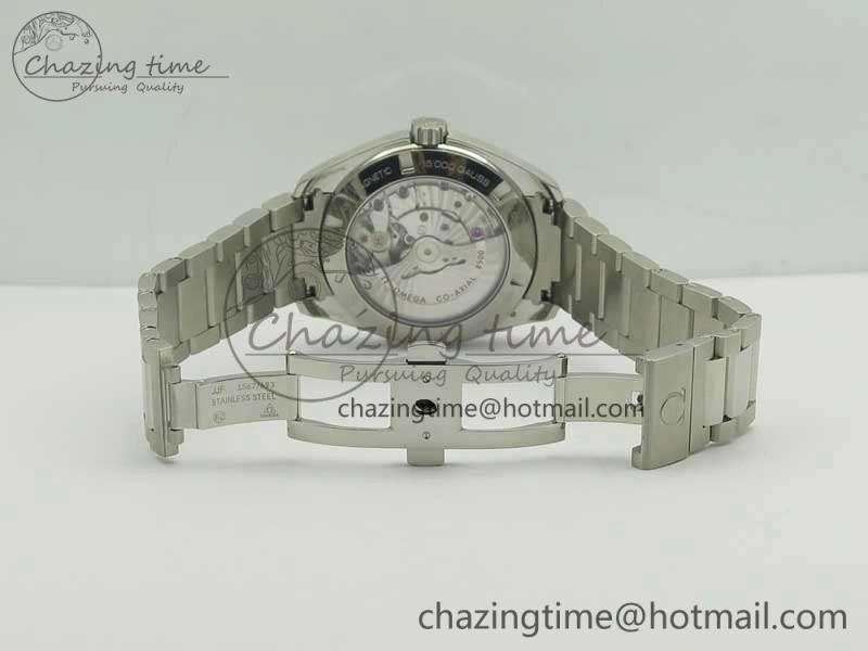 EasyCare Aqua Terra 150M SS VSF 1:1 Best Edition Blue Textured Dial Silver Markers On SS Bracelet A8500 Super Clone 8059