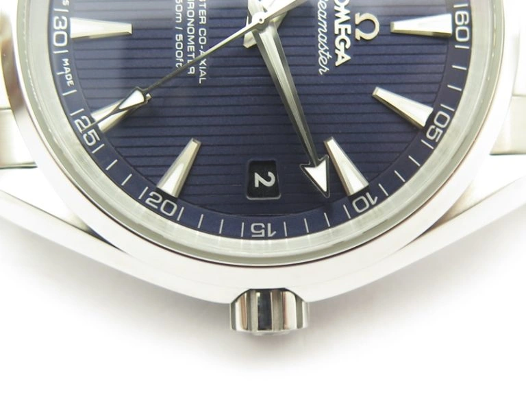 EasyCare Aqua Terra 150M SS VSF 1:1 Best Edition Blue Textured Dial Silver Markers On SS Bracelet A8500 Super Clone 8059