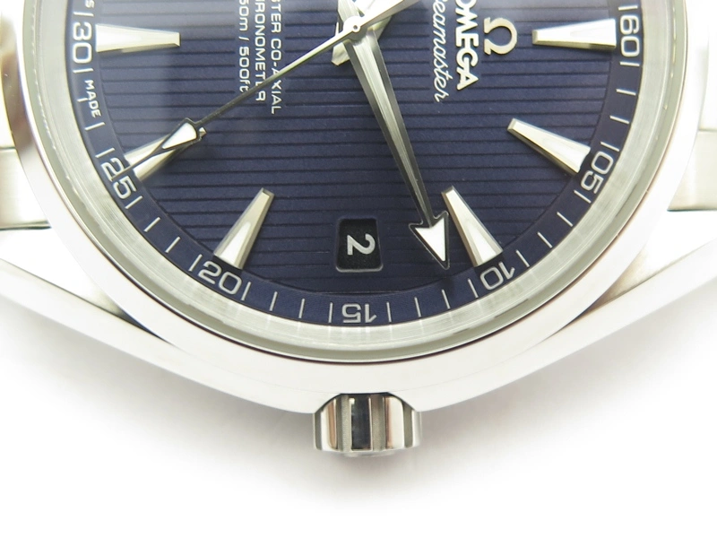 EasyCare Aqua Terra 150M SS VSF 1:1 Best Edition Blue Textured Dial Silver Markers On SS Bracelet A8500 Super Clone 8059
