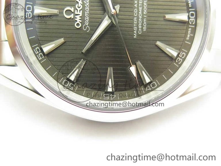 Contemporary Aqua Terra 150M SS VSF 1:1 Best Edition Gray Textured Dial on SS Bracelet A8500 Super Clone 8039