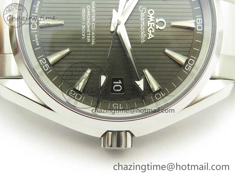 Contemporary Aqua Terra 150M SS VSF 1:1 Best Edition Gray Textured Dial on SS Bracelet A8500 Super Clone 8039