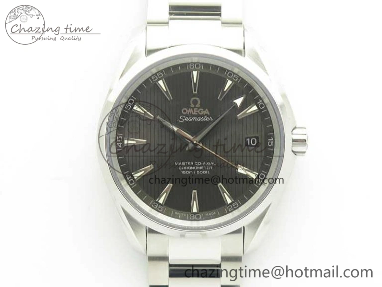 Contemporary Aqua Terra 150M SS VSF 1:1 Best Edition Gray Textured Dial on SS Bracelet A8500 Super Clone 8039
