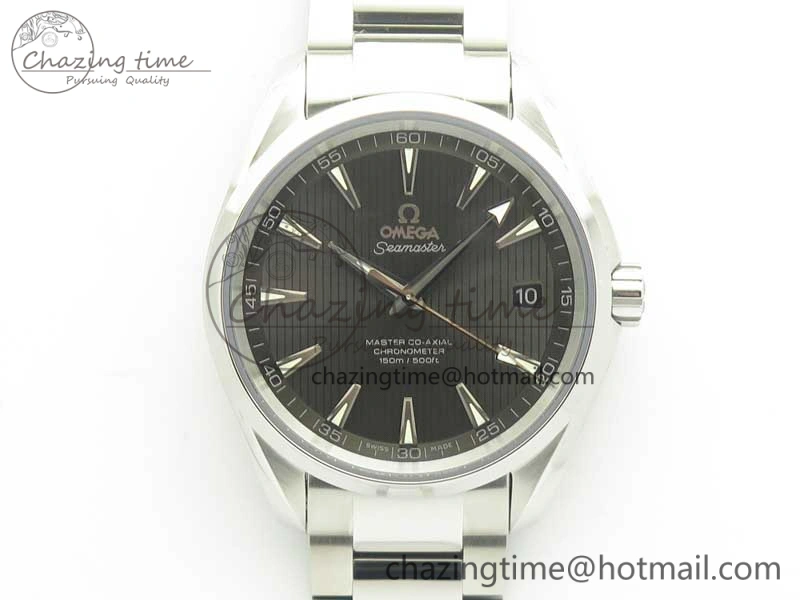 Contemporary Aqua Terra 150M SS VSF 1:1 Best Edition Gray Textured Dial on SS Bracelet A8500 Super Clone 8039