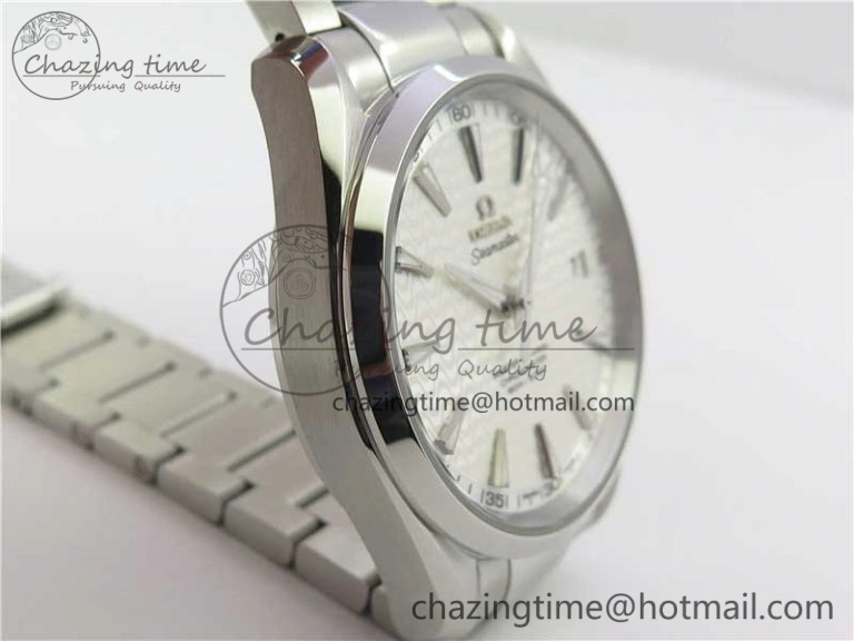 Contemporary Aqua Terra 150M SS VSF 1:1 Best Edition White Wave Textured Dial on SS Bracelet A8500 Super Clone (2 Straps) 7916