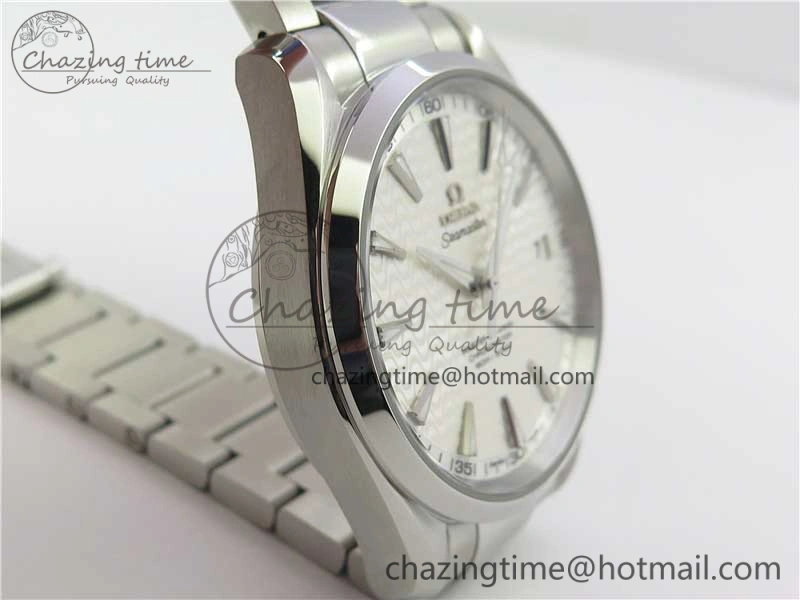 Contemporary Aqua Terra 150M SS VSF 1:1 Best Edition White Wave Textured Dial on SS Bracelet A8500 Super Clone (2 Straps) 7916