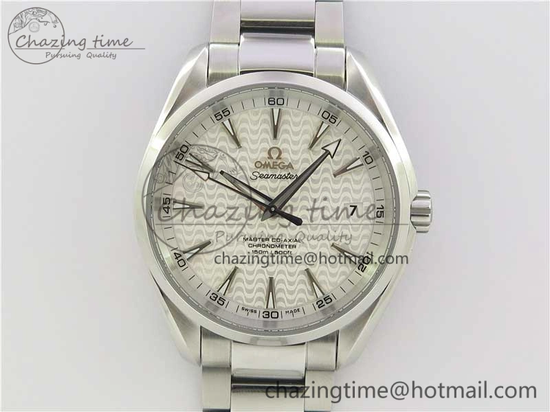 Contemporary Aqua Terra 150M SS VSF 1:1 Best Edition White Wave Textured Dial on SS Bracelet A8500 Super Clone (2 Straps) 7916