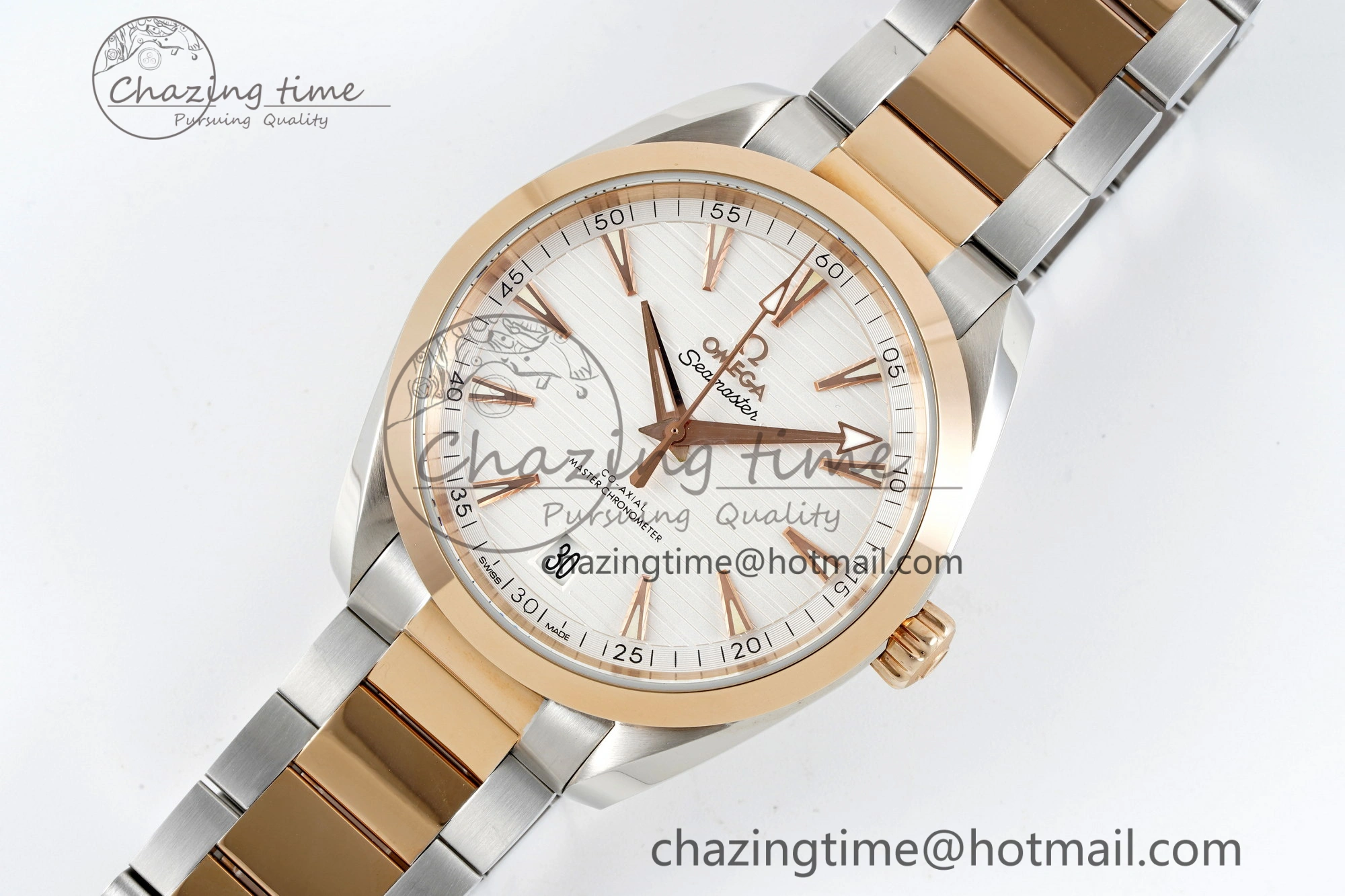 Unisex Aqua Terra 150M SS RG JQK 1:1 Best Edition White Dial on SS RG Bracelet A 7828