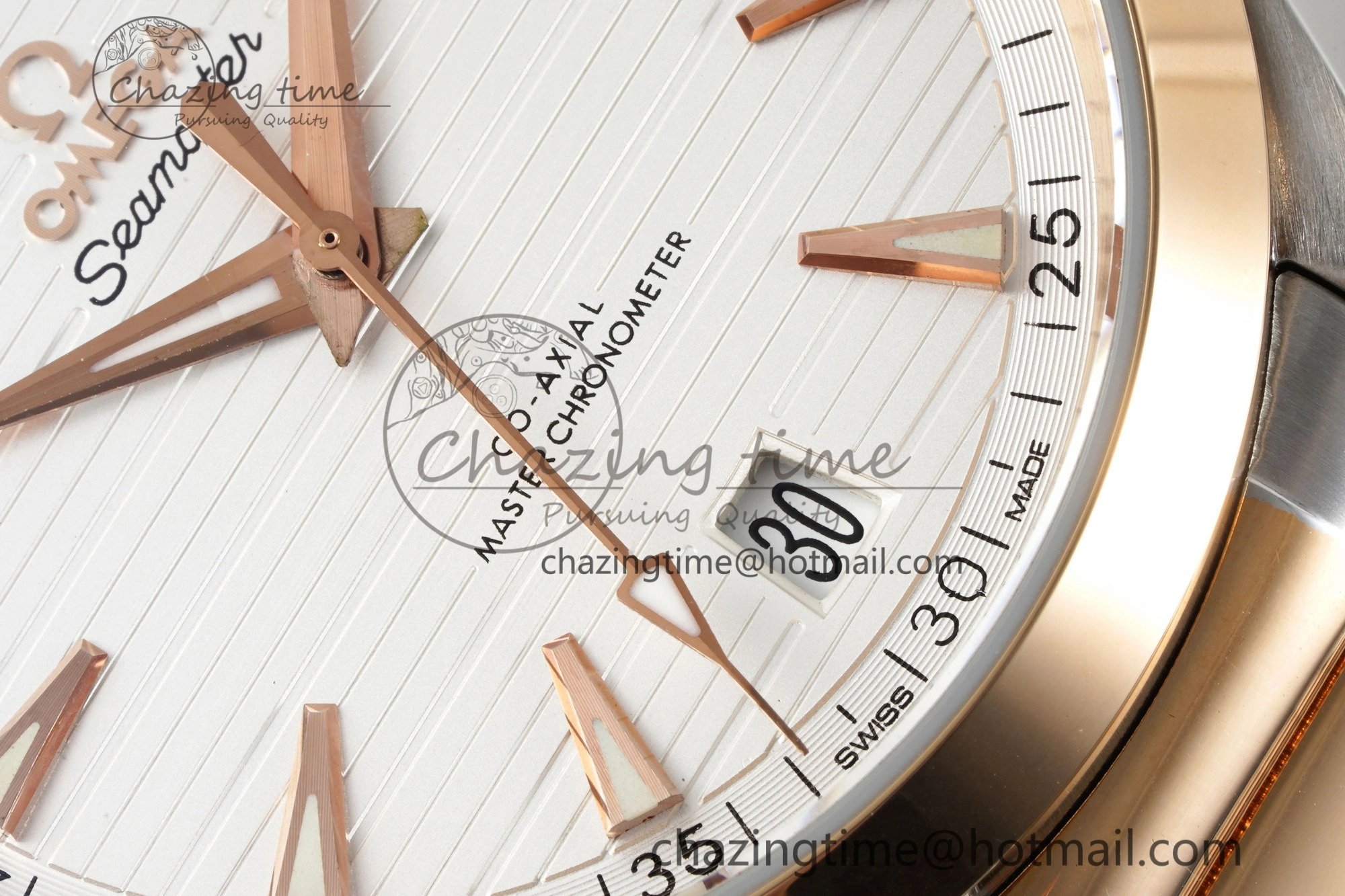 Unisex Aqua Terra 150M SS RG JQK 1:1 Best Edition White Dial on SS RG Bracelet A 7828