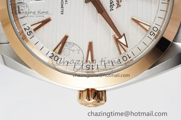 Unisex Aqua Terra 150M SS RG JQK 1:1 Best Edition White Dial on SS RG Bracelet A 7828