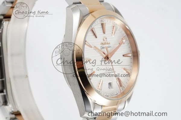 Unisex Aqua Terra 150M SS RG JQK 1:1 Best Edition White Dial on SS RG Bracelet A 7828