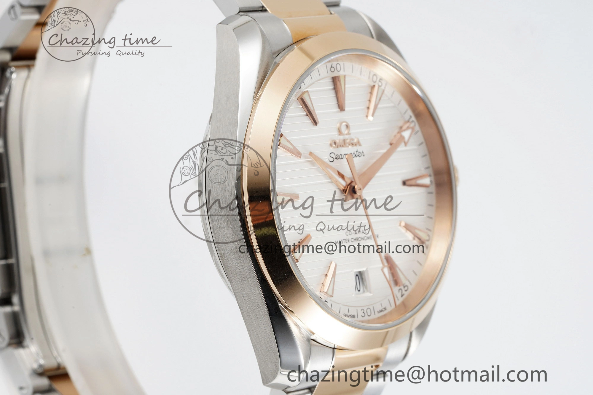 Unisex Aqua Terra 150M SS RG JQK 1:1 Best Edition White Dial on SS RG Bracelet A 7828