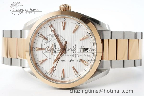 Unisex Aqua Terra 150M SS RG JQK 1:1 Best Edition White Dial on SS RG Bracelet A 7828