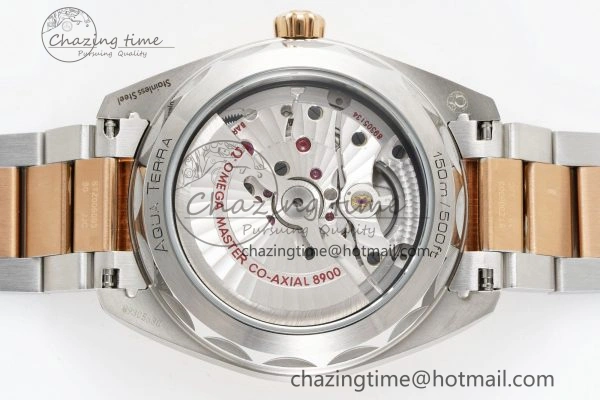 Unisex Aqua Terra 150M SS RG JQK 1:1 Best Edition White Dial on SS RG Bracelet A 7828