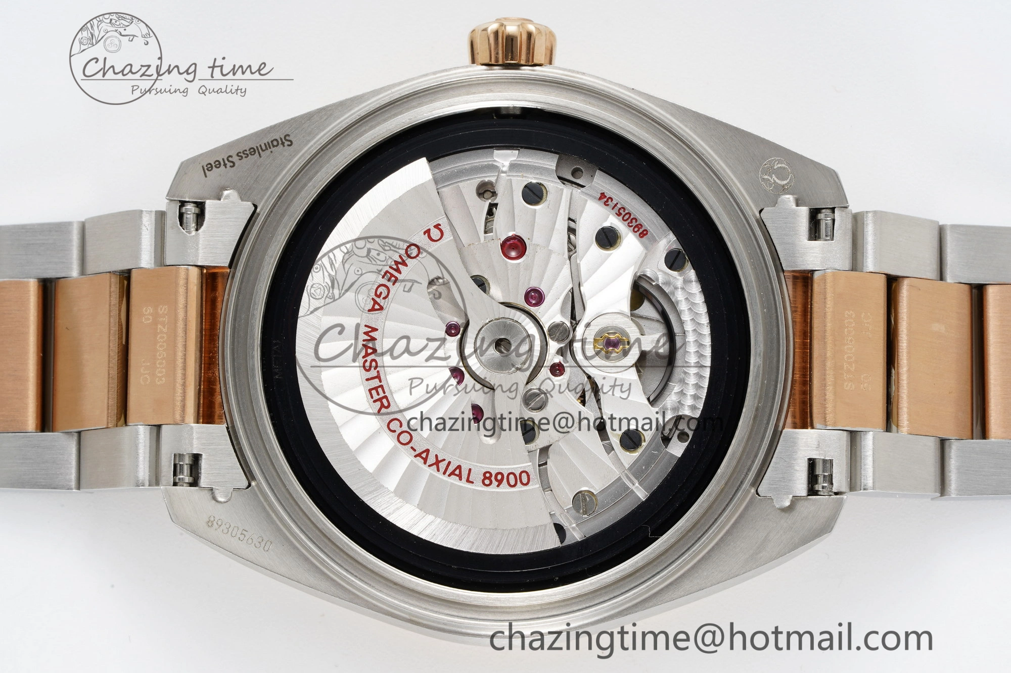 Unisex Aqua Terra 150M SS RG JQK 1:1 Best Edition White Dial on SS RG Bracelet A 7828