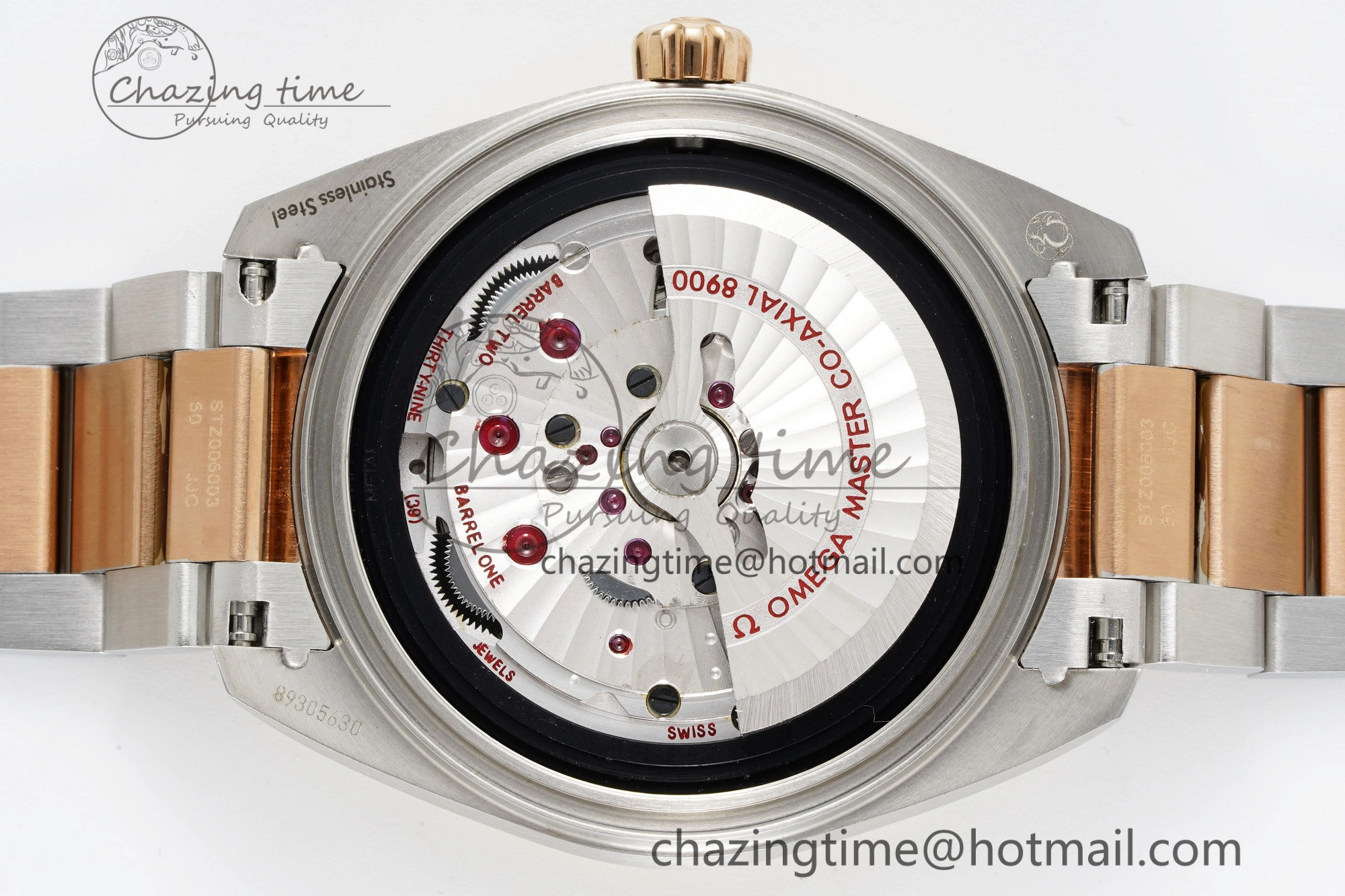 Unisex Aqua Terra 150M SS RG JQK 1:1 Best Edition White Dial on SS RG Bracelet A 7828