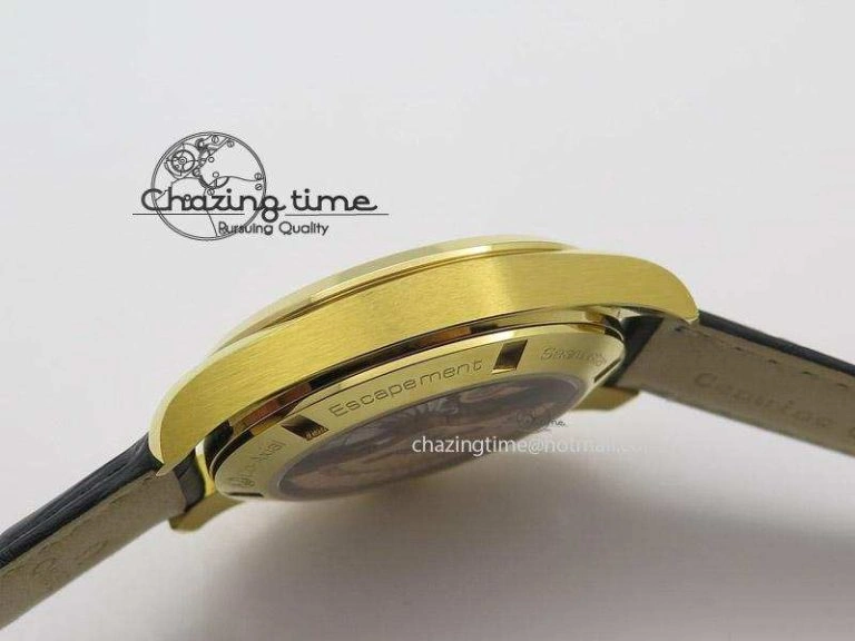 Breathable Aqua Terra 150M YG V6F Best Edition YG Textured Dial On Black Leather Strap A 8275