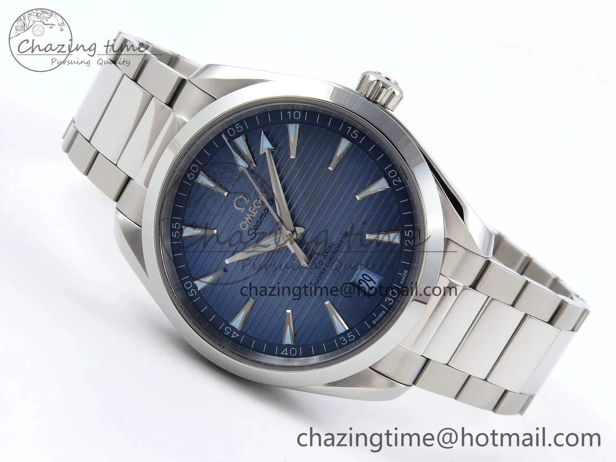 Aqua Terra 41mm VSF 1:1 Best Edition Light Blue Dial on SS Bracelet A8900 Super Clone SmartChoice 7718