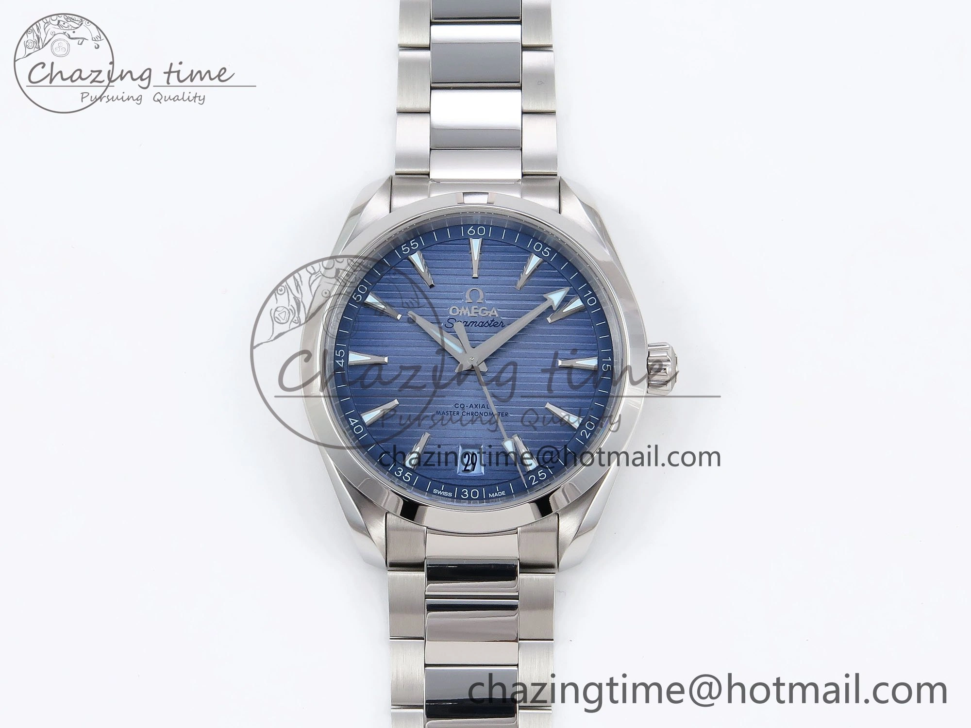Aqua Terra 41mm VSF 1:1 Best Edition Light Blue Dial on SS Bracelet A8900 Super Clone SmartChoice 7718