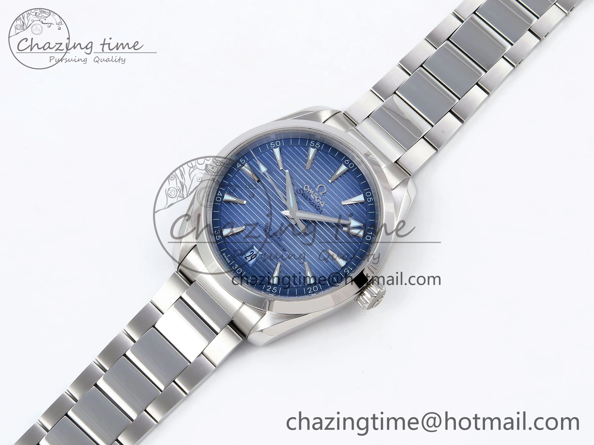 Aqua Terra 41mm VSF 1:1 Best Edition Light Blue Dial on SS Bracelet A8900 Super Clone SmartChoice 7718