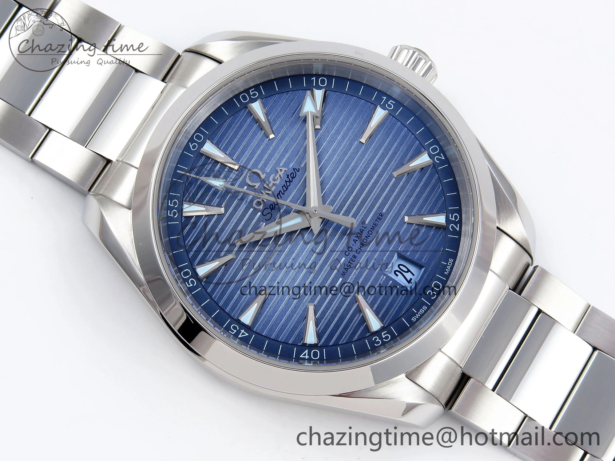 Aqua Terra 41mm VSF 1:1 Best Edition Light Blue Dial on SS Bracelet A8900 Super Clone SmartChoice 7718