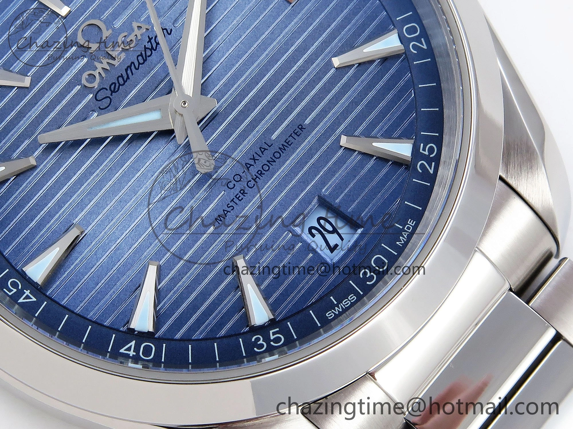 Aqua Terra 41mm VSF 1:1 Best Edition Light Blue Dial on SS Bracelet A8900 Super Clone SmartChoice 7718