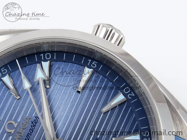 Effortless Aqua Terra 41mm VSF 1:1 Best Edition Summer Blue Dial on Blue Rubber Strap A8900 Super Clone 7719