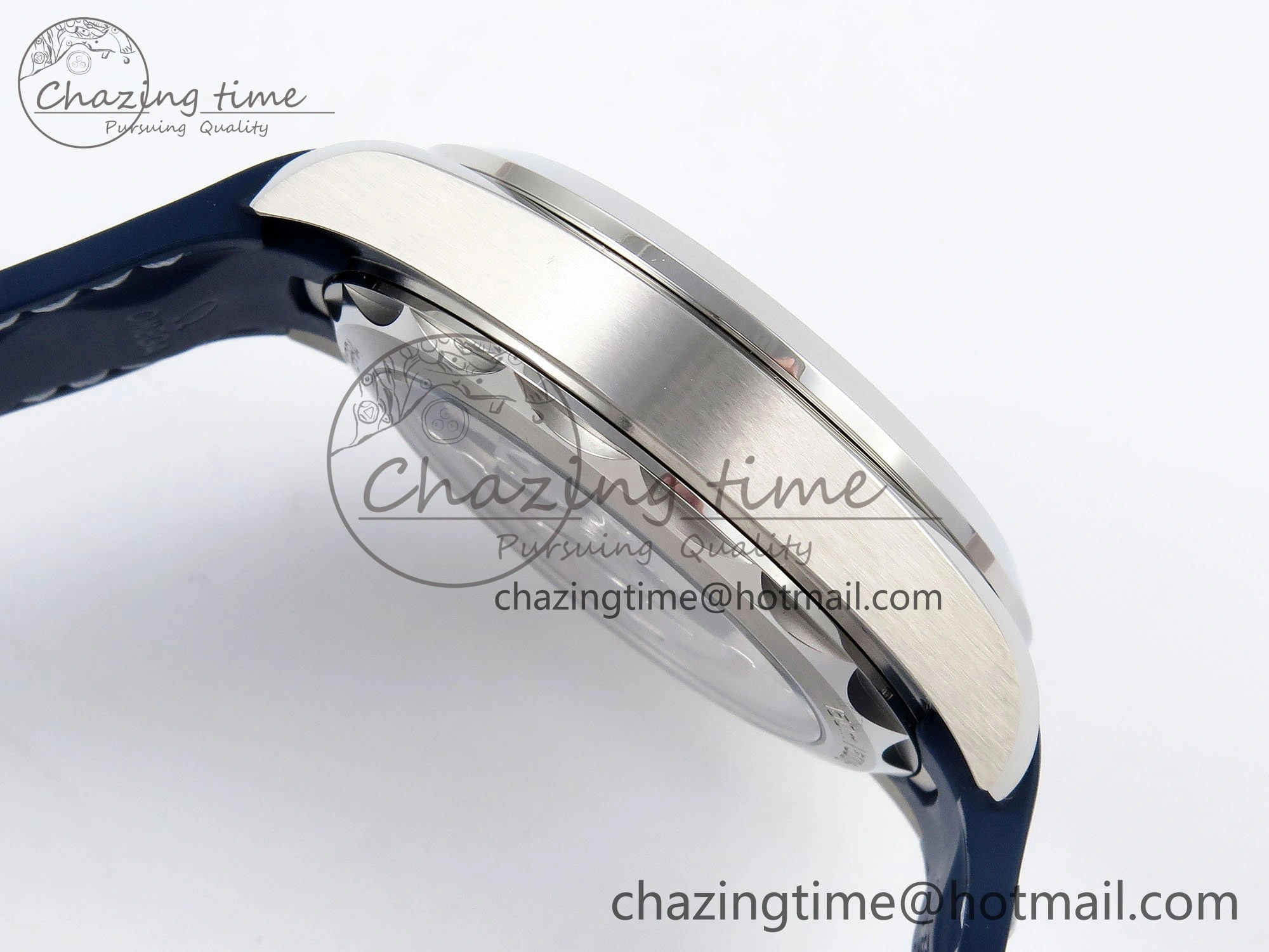 Popular Aqua Terra GMT Worldtimer 43mm VSF 1:1 Best Edition Deep Blue Dial on Blue Rubber Strap A8938 Super Clone 7721