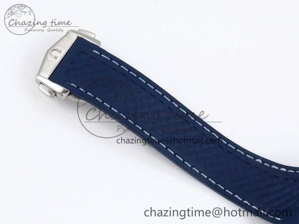 Popular Aqua Terra GMT Worldtimer 43mm VSF 1:1 Best Edition Deep Blue Dial on Blue Rubber Strap A8938 Super Clone 7721