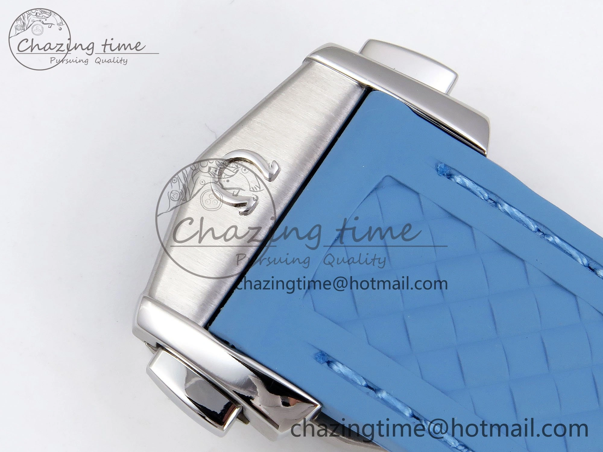 Aqua Terra GMT Worldtimer 43mm VSF 1:1 Best Edition Summer Blue Dial on Blue Rubber Strap A8938 Super Clone Comfortable 7722