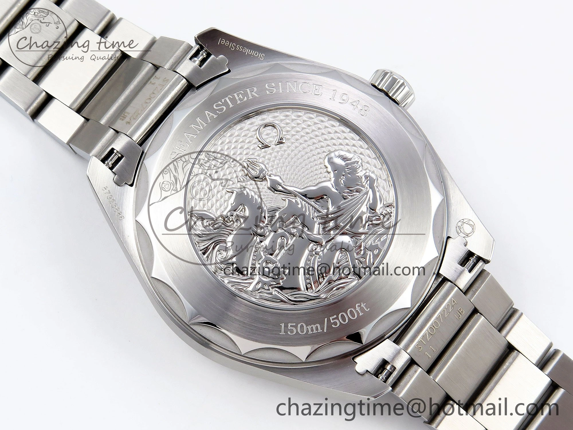 Soft Aqua Terra GMT Worldtimer 43mm VSF 1:1 Best Edition Summer Blue Dial on SS Bracelet A8938 Super Clone 7720
