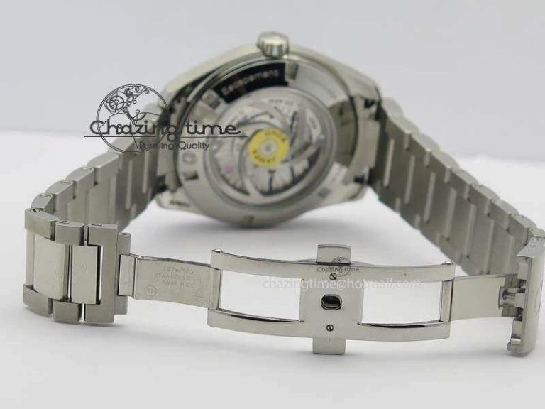 QuickDry Aqua Terra ‘James Bond’ SS JHF Best Edition Blue Dial On SS Bracelet A 8203