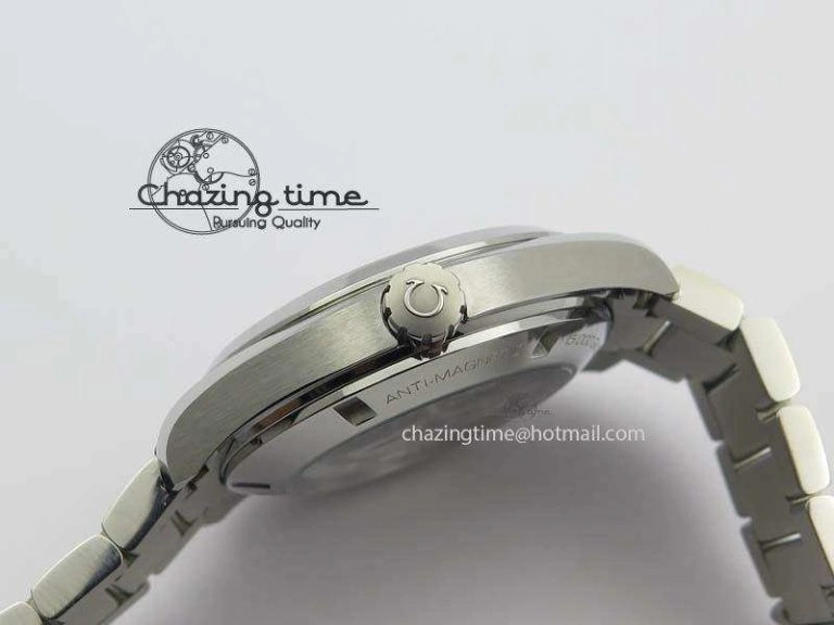 Vibrant Aqua Terra “James Bond” SS V6F 1:1 Best Edition Blue Textured Dial On SS Bracelet A 8202