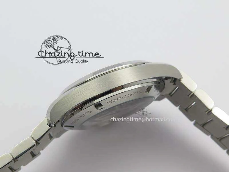 Vibrant Aqua Terra “James Bond” SS V6F 1:1 Best Edition Blue Textured Dial On SS Bracelet A 8202
