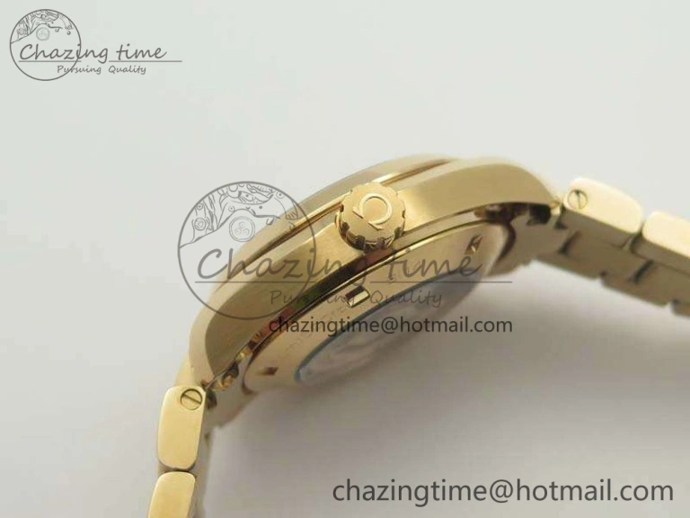 UrbanStyle Aqua Terra Ladies 35mm RG V6F Best Edition Brown Dial On RG Bracelet A 8101
