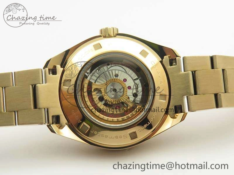 UrbanStyle Aqua Terra Ladies 35mm RG V6F Best Edition Brown Dial On RG Bracelet A 8101