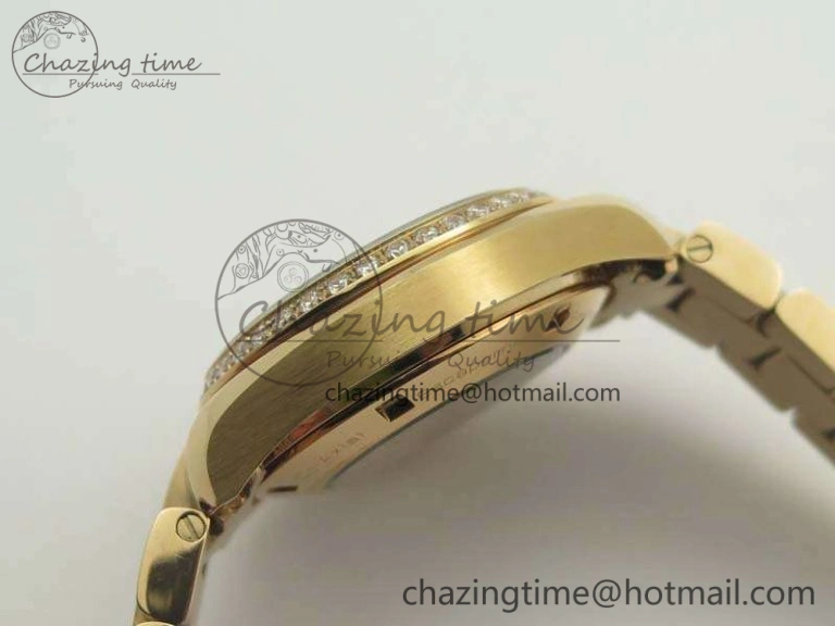 Aqua Terra Ladies 35mm RG V6F Best Edition White MOP Dial Diam On RG Bracelet A Premium 8104