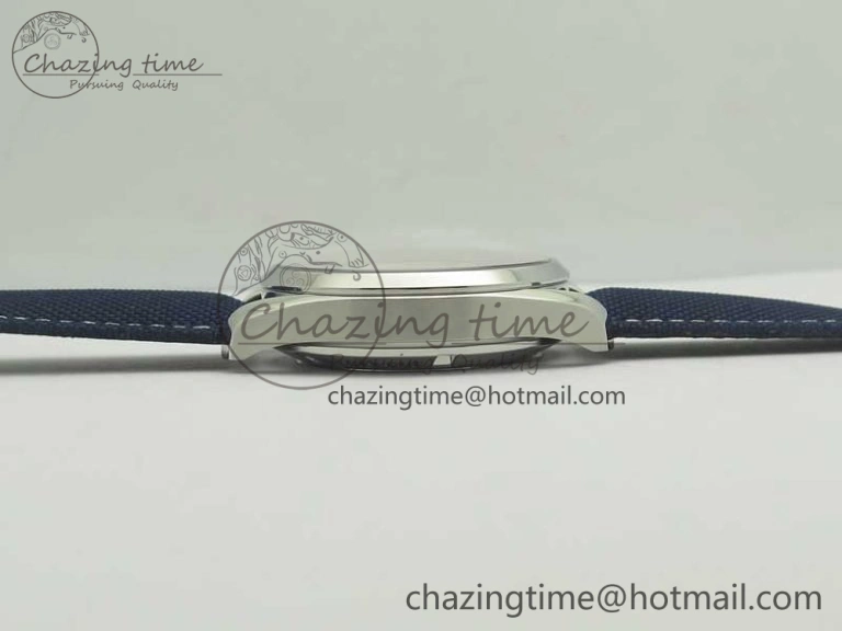 Trendy Aqua Terra Master Ryder Cup Edition VSF 1:1 Best Edition White Textured Dial on Blue Nylon Strap A8500 Super Clone 8016