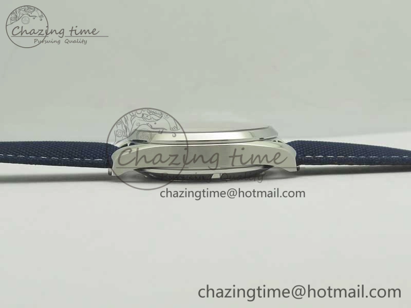 Trendy Aqua Terra Master Ryder Cup Edition VSF 1:1 Best Edition White Textured Dial on Blue Nylon Strap A8500 Super Clone 8016