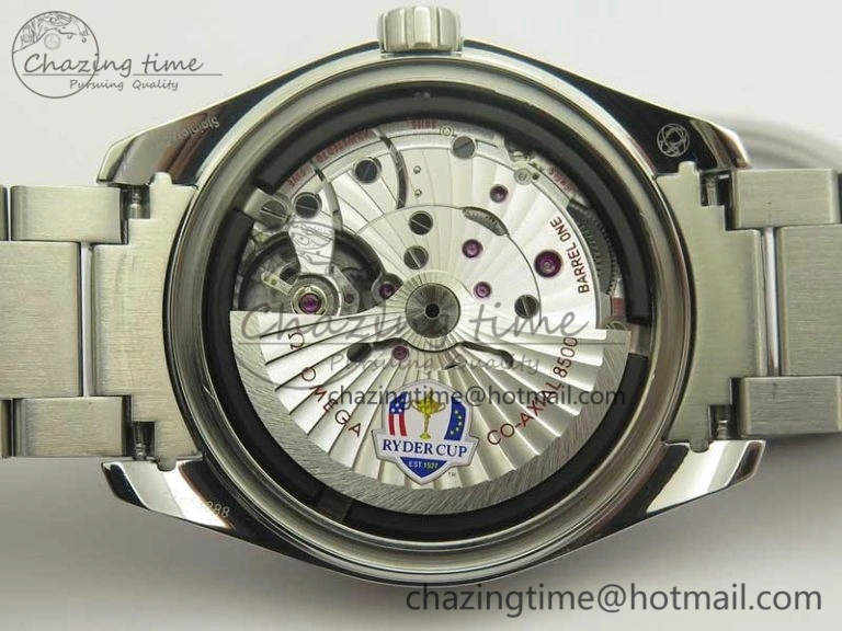 Aqua Terra Master Ryder Cup Edition VSF 1:1 Best Edition White Textured Dial on SS Bracelet A8500 Super Clone Sporty 8018