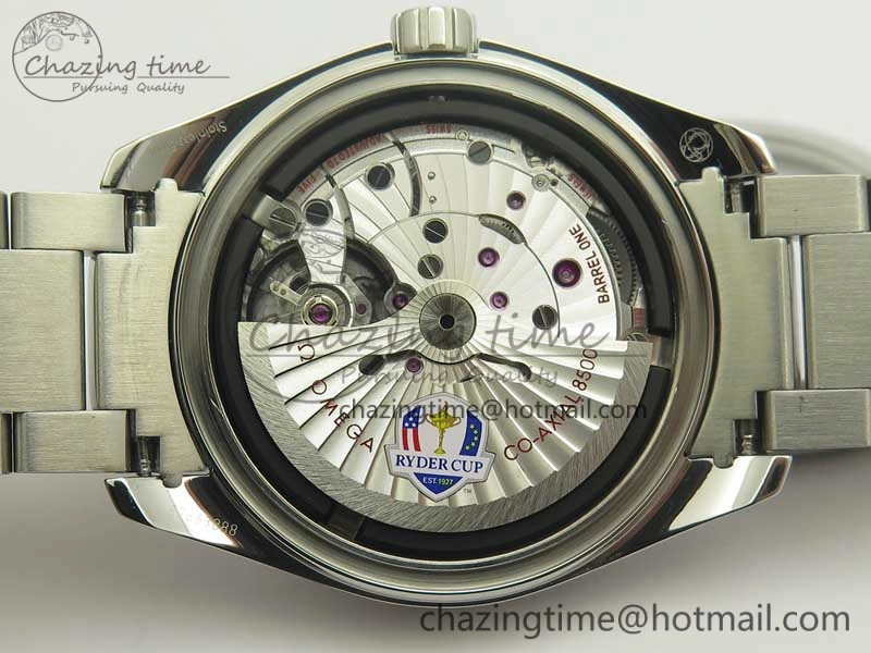 Aqua Terra Master Ryder Cup Edition VSF 1:1 Best Edition White Textured Dial on SS Bracelet A8500 Super Clone Sporty 8018
