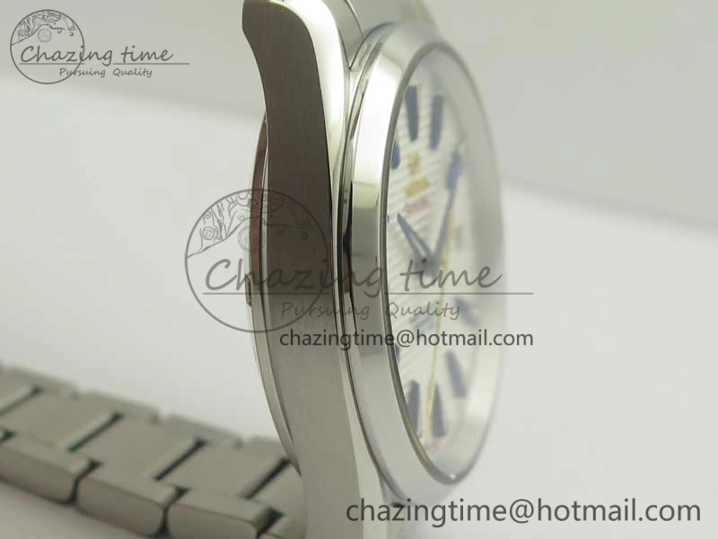 Aqua Terra Master Ryder Cup Edition VSF 1:1 Best Edition White Textured Dial on SS Bracelet A8500 Super Clone Sporty 8018