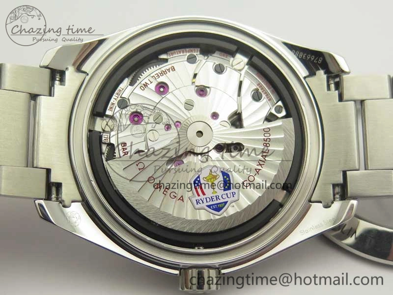 Aqua Terra Master Ryder Cup Edition VSF 1:1 Best Edition White Textured Dial on SS Bracelet A8500 Super Clone Sporty 8018