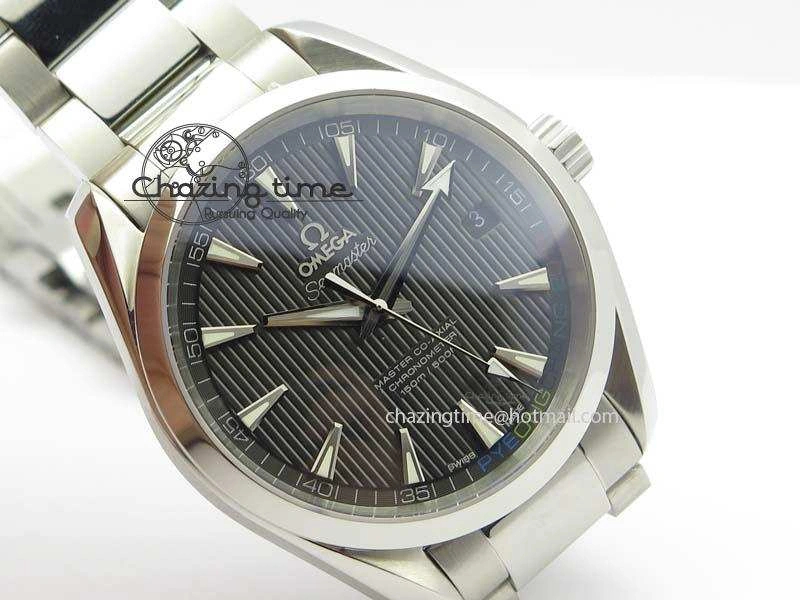 Youthful Aqua Terra ‘PyeongChang 2018’ JHF Best Edition Black Dial On SS Bracelet A 8204
