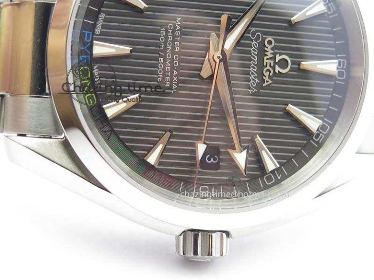 Youthful Aqua Terra ‘PyeongChang 2018’ JHF Best Edition Black Dial On SS Bracelet A 8204