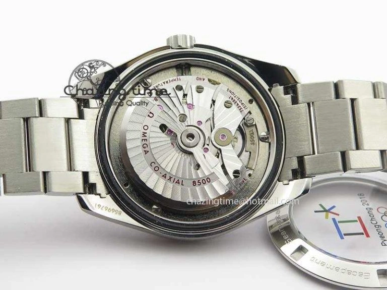 Youthful Aqua Terra ‘PyeongChang 2018’ JHF Best Edition Black Dial On SS Bracelet A 8204