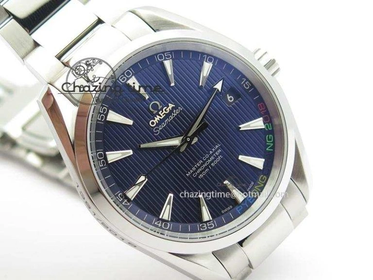 Seasonal Aqua Terra ‘PyeongChang 2018’ V6F Best Edition Blue Dial On SS Bracelet A 8251