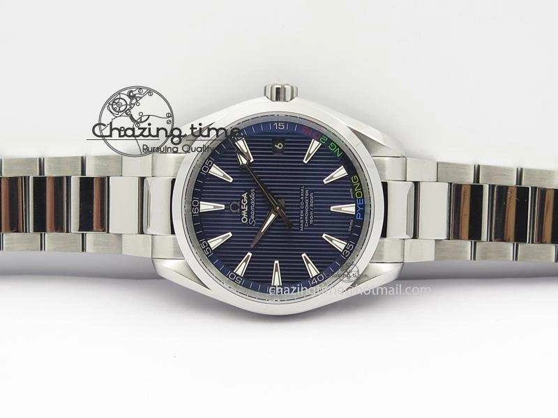 Seasonal Aqua Terra ‘PyeongChang 2018’ V6F Best Edition Blue Dial On SS Bracelet A 8251