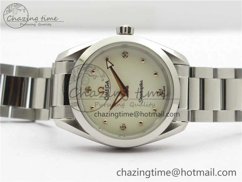 Supportive Aqua Terra Seamaster ZF 1:1 Best Edition White Dial on SS Bracelet Gen 10458