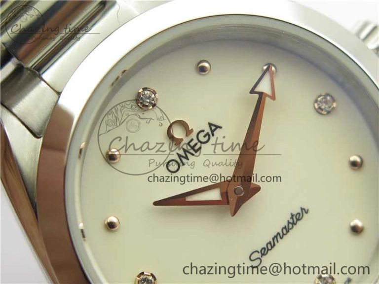 Supportive Aqua Terra Seamaster ZF 1:1 Best Edition White Dial on SS Bracelet Gen 10458
